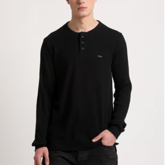 Men’s Levi’s Gray Button Up Crewneck Sweater - Picture 1 of 4